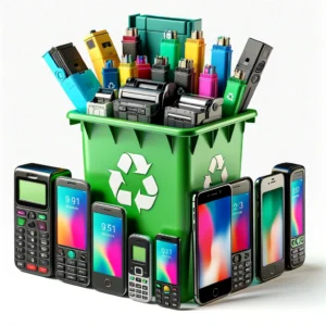 Cell phone printer recycling